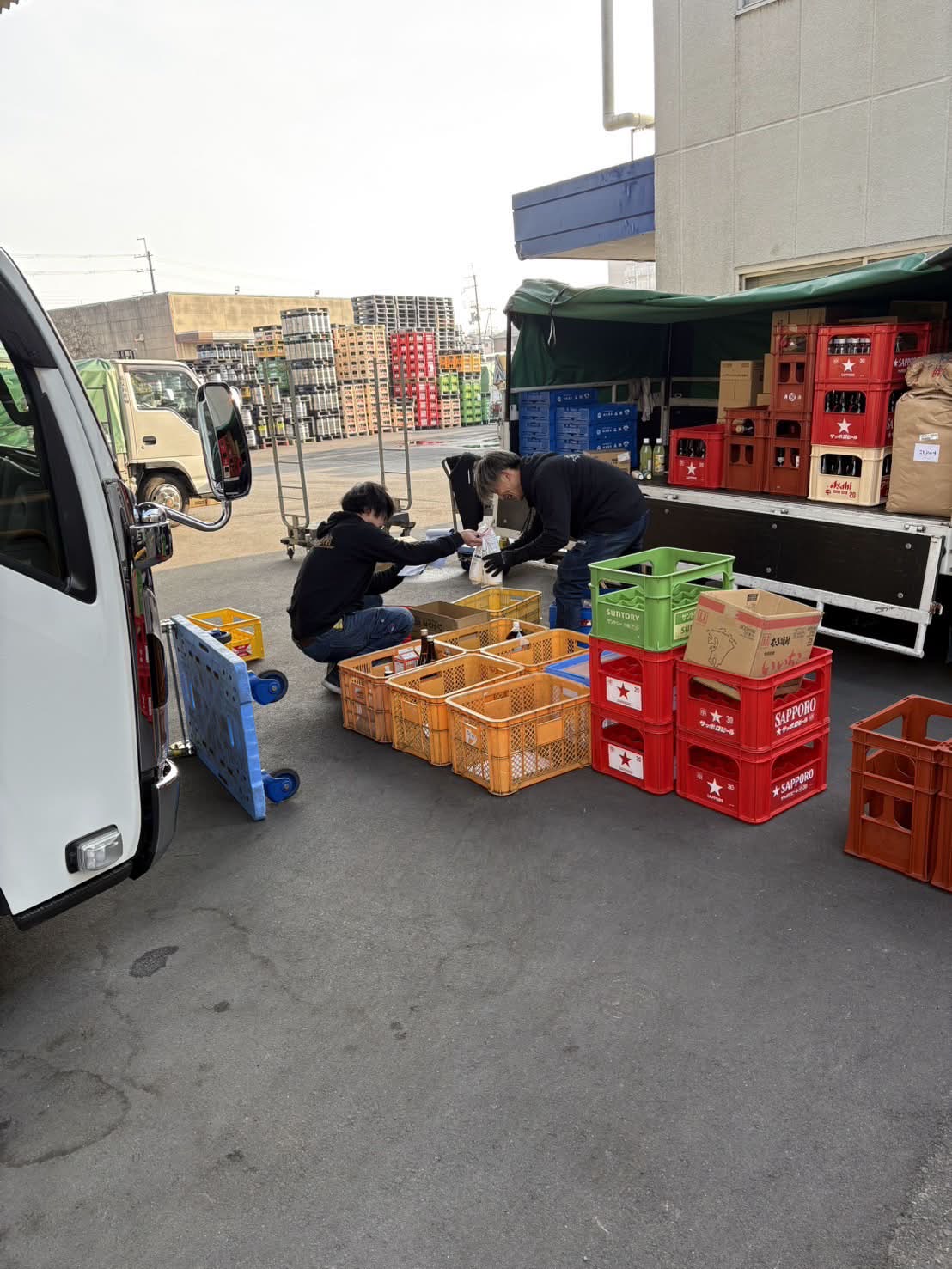 酒類・食品商品の仕分け作業